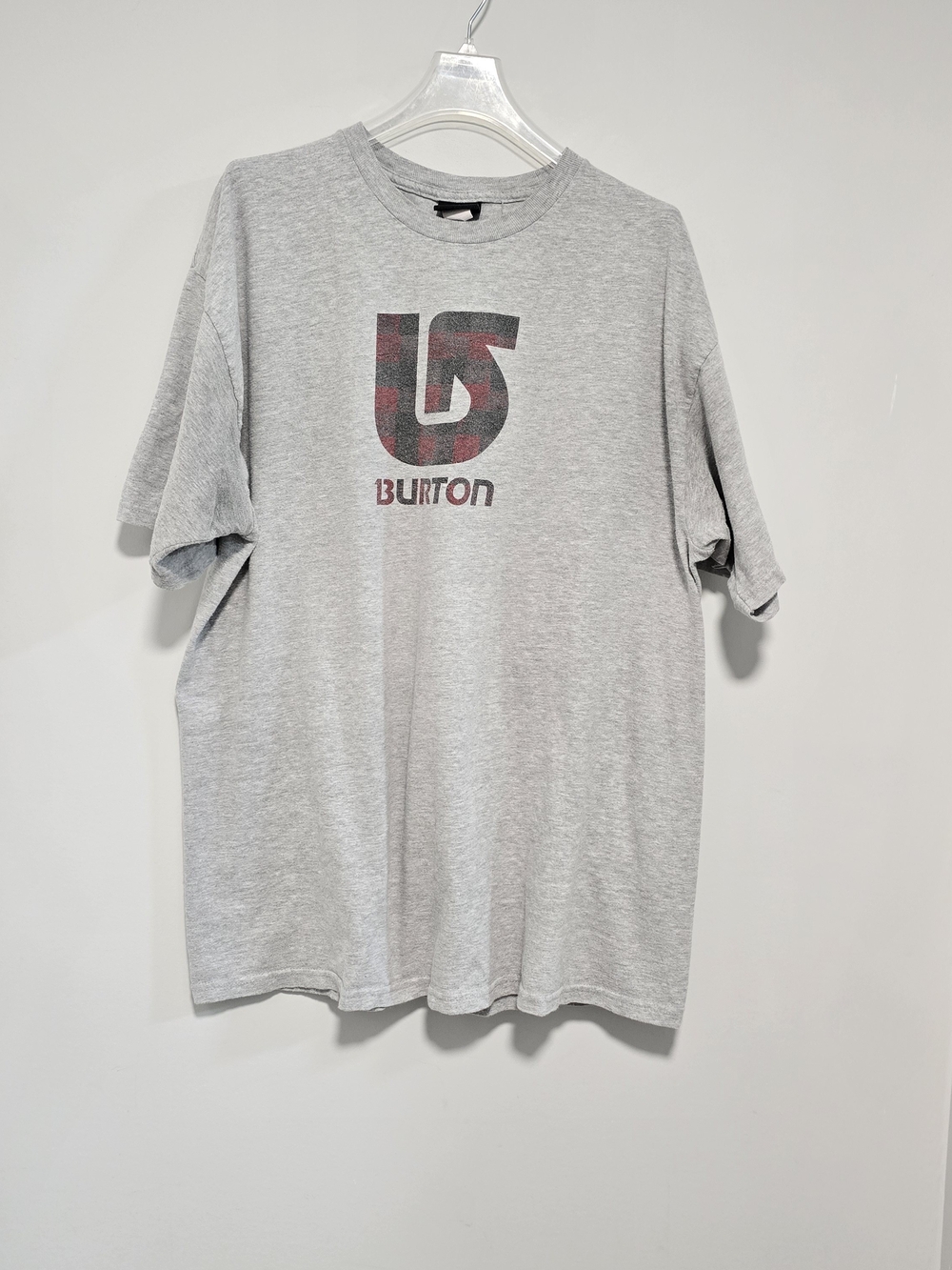 Burton Men’s Gray Logo T-Shirt Y2k Vibtage Burton - Picture 2 of 6